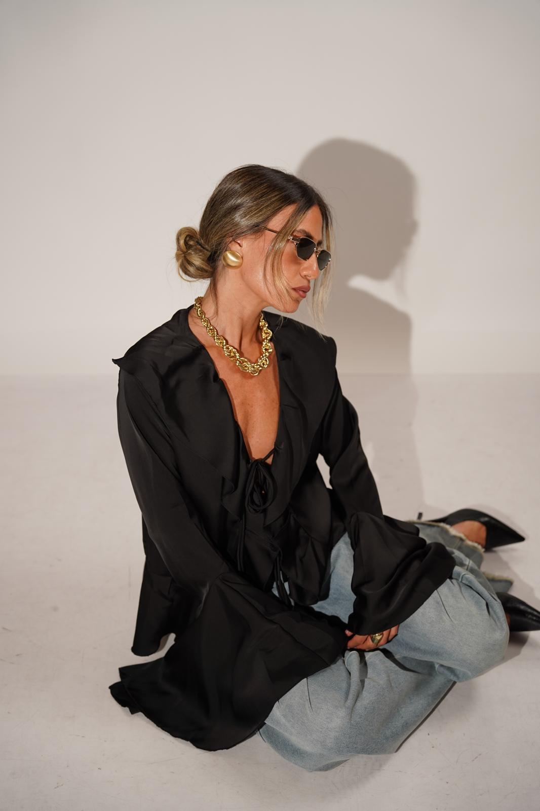 חולצת איימי שחור