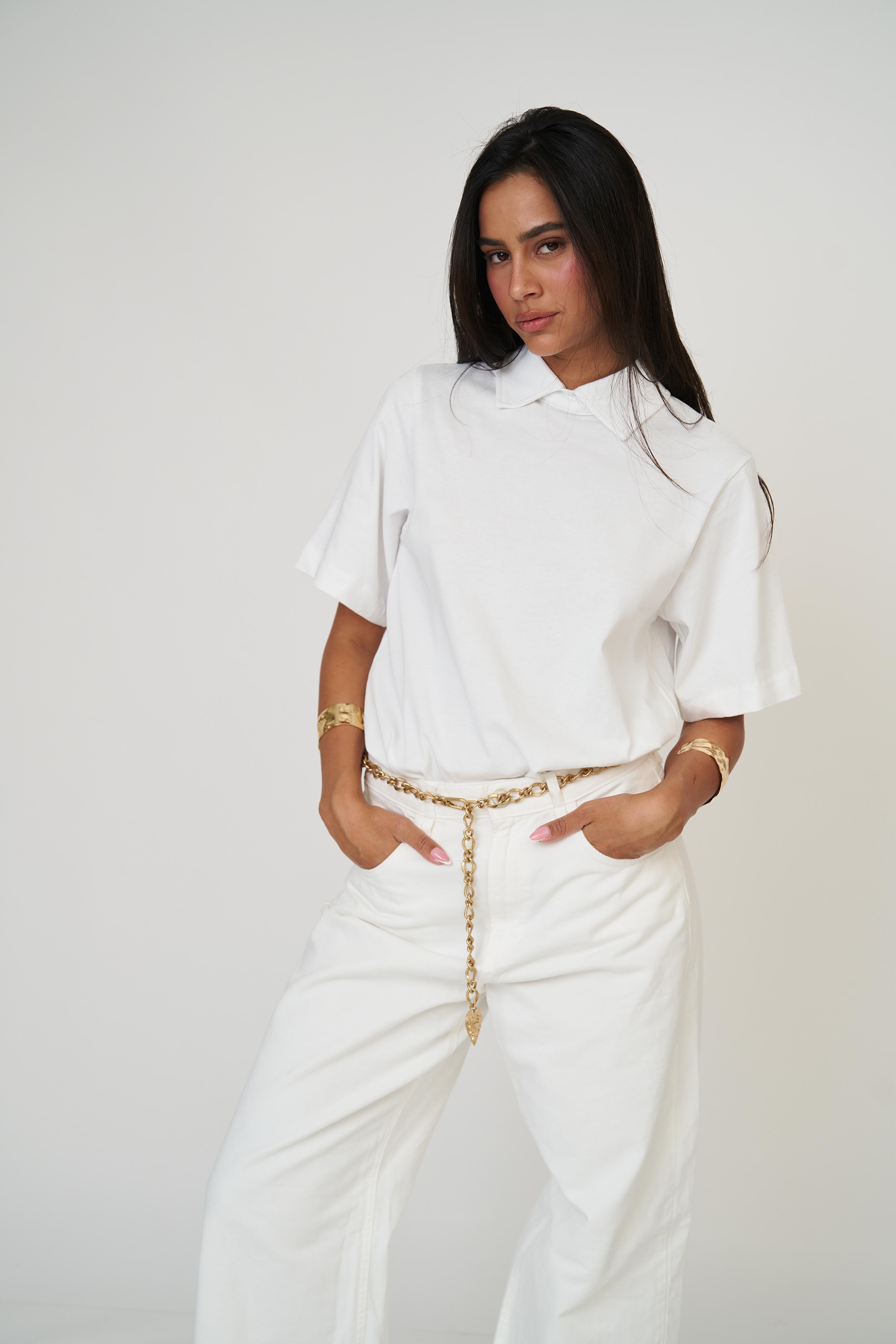 חולצת קורן לבן