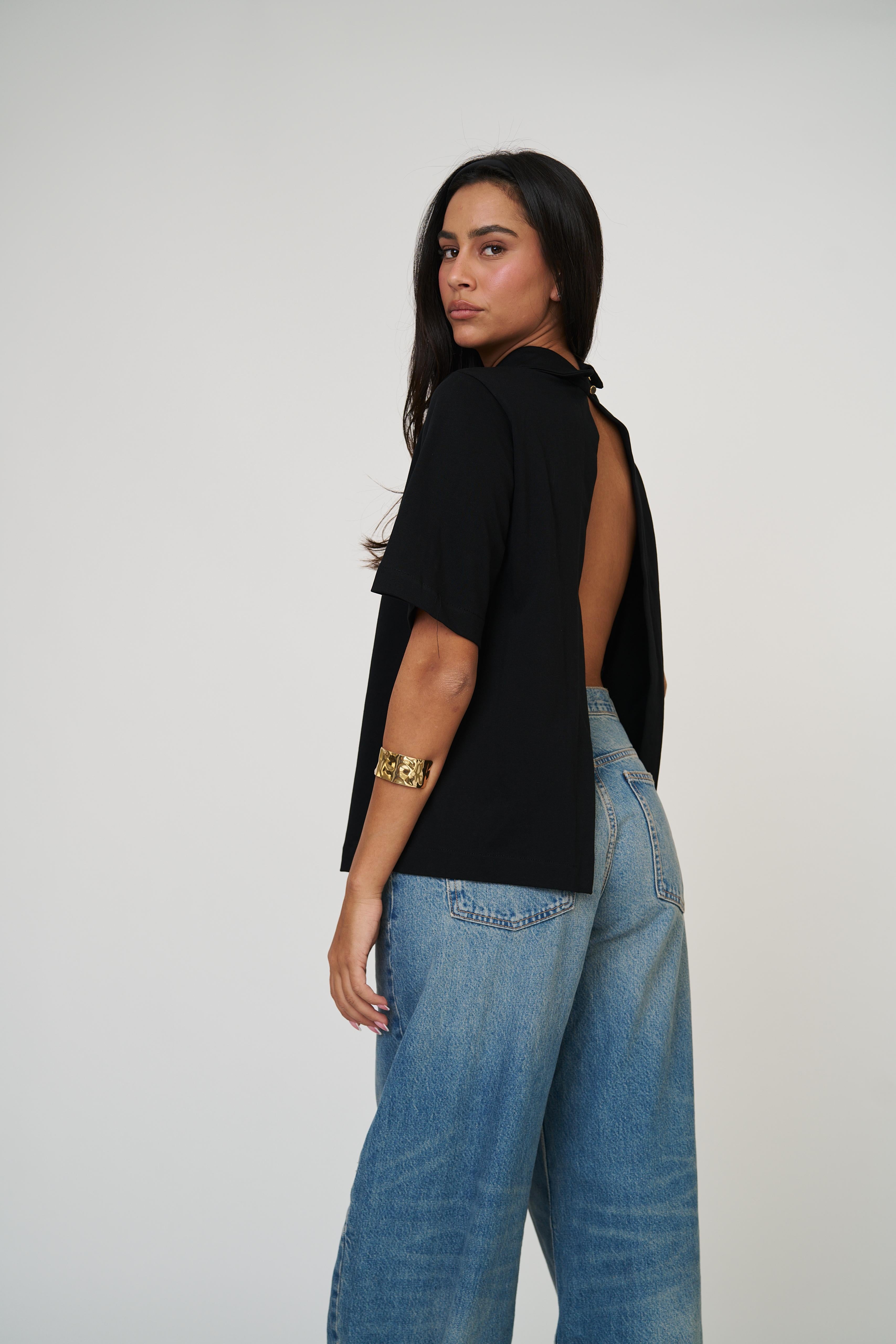 חולצת קורן שחור