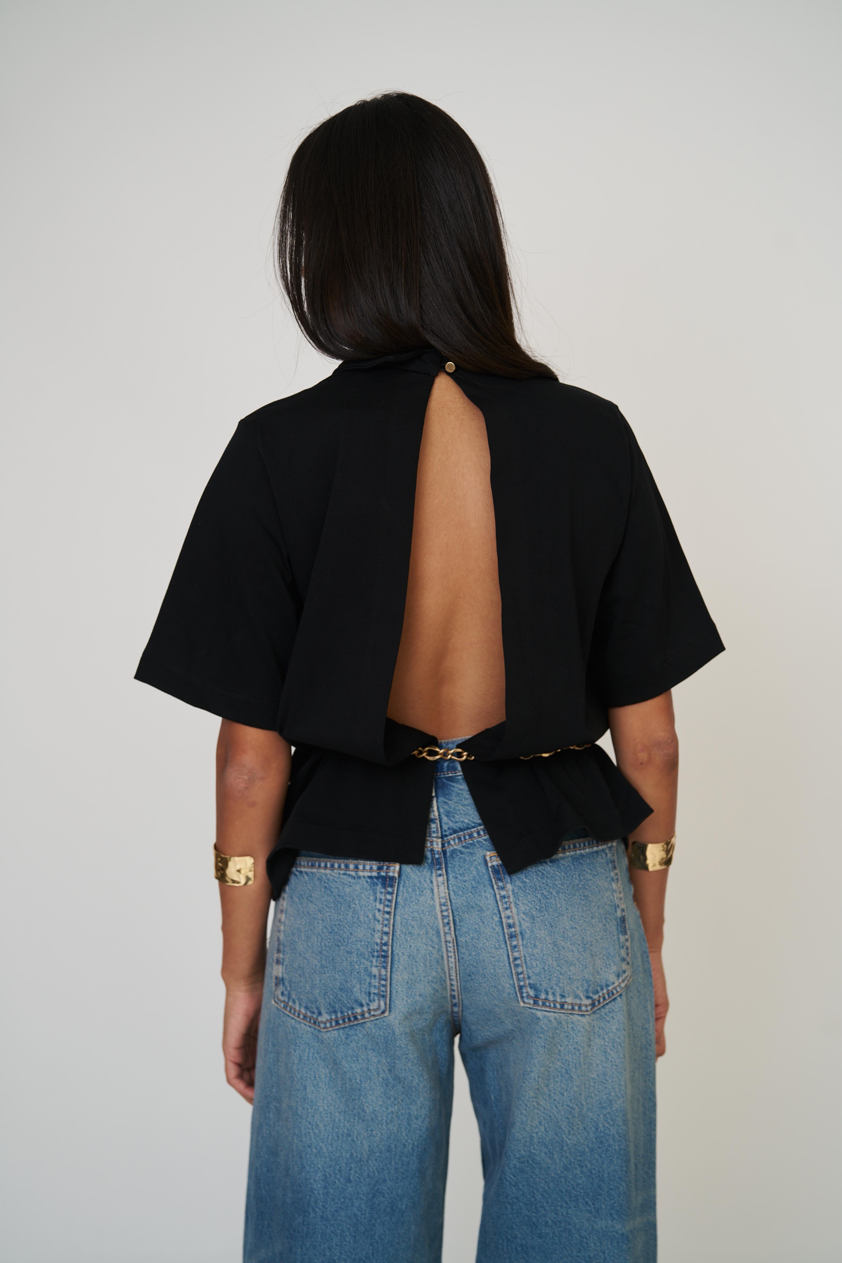 חולצת קורן שחור