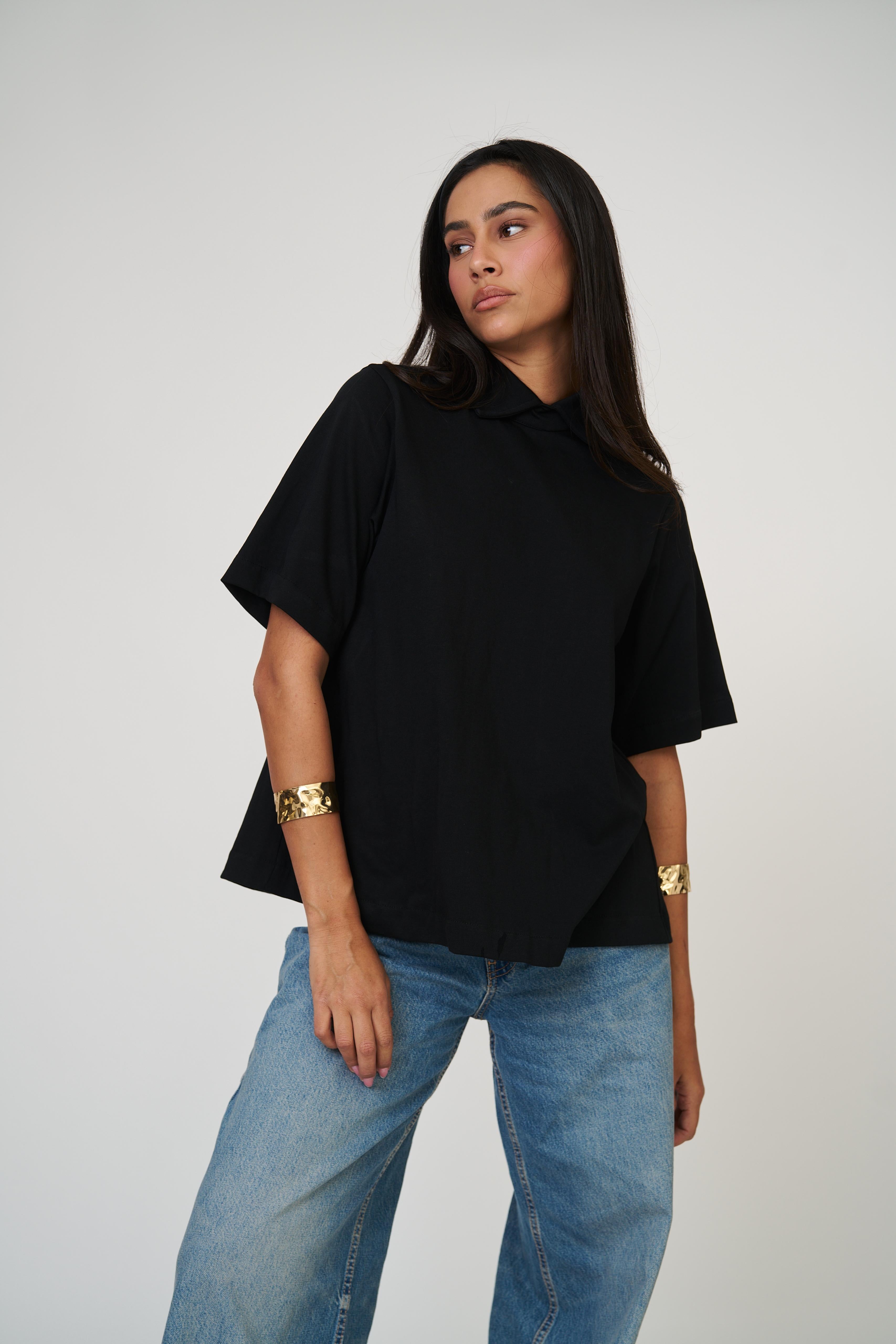 חולצת קורן שחור