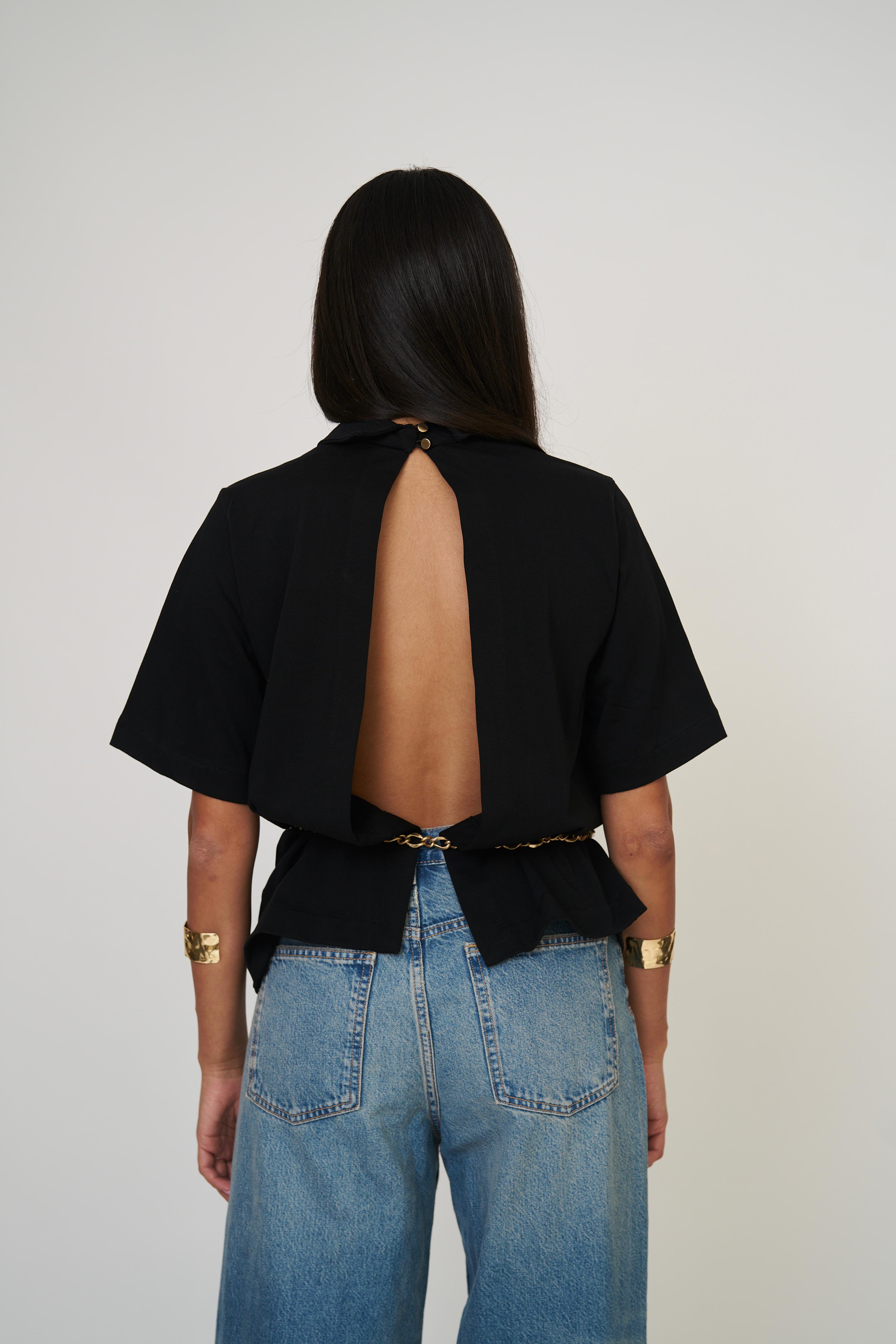 חולצת קורן שחור