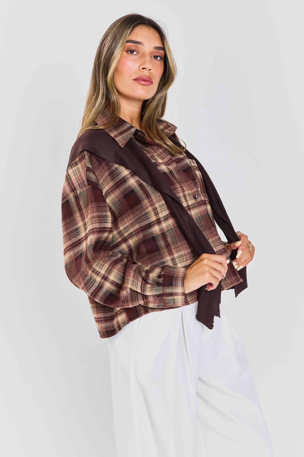 חולצת אנאבל חום