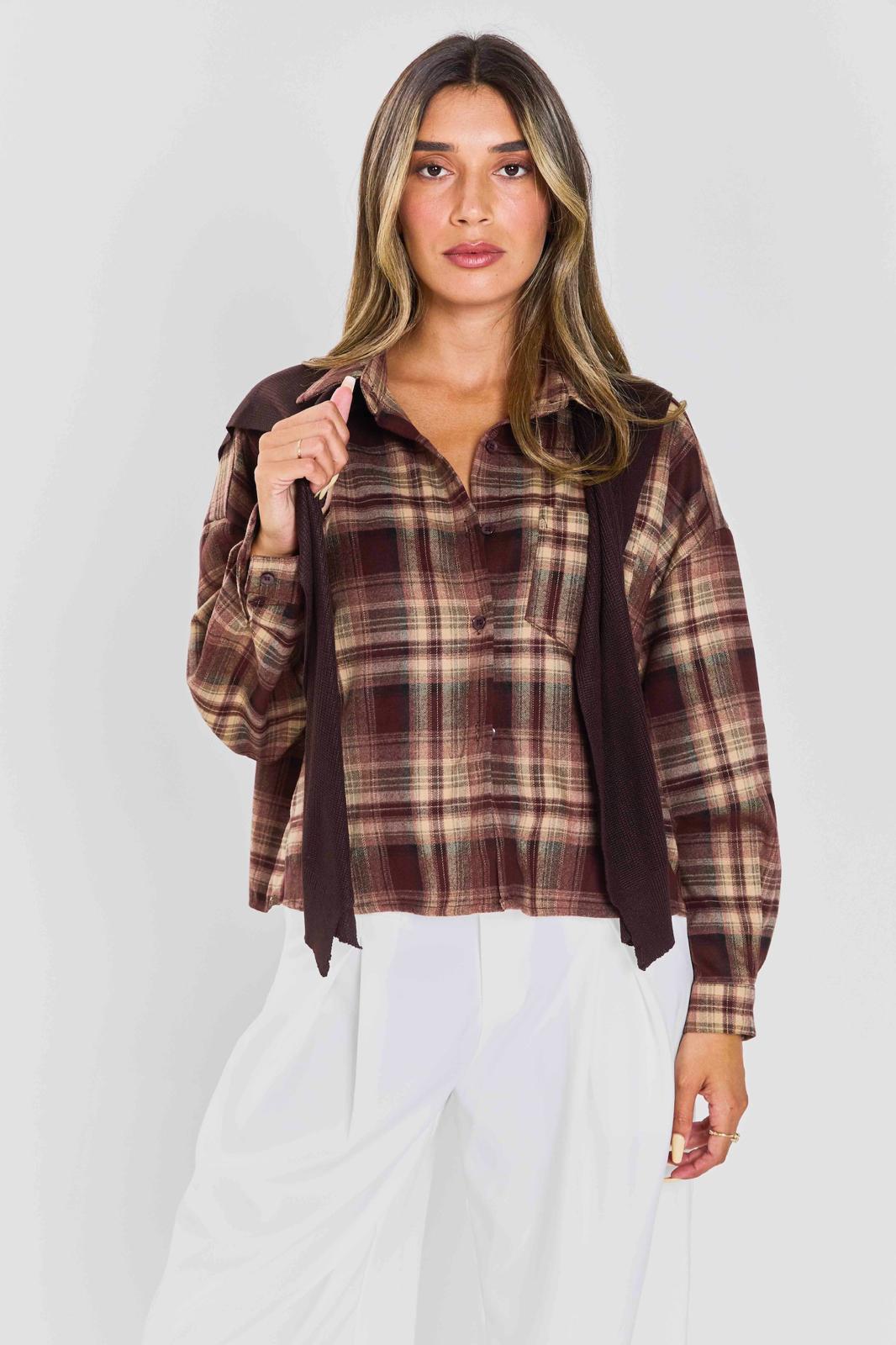 חולצת אנאבל חום