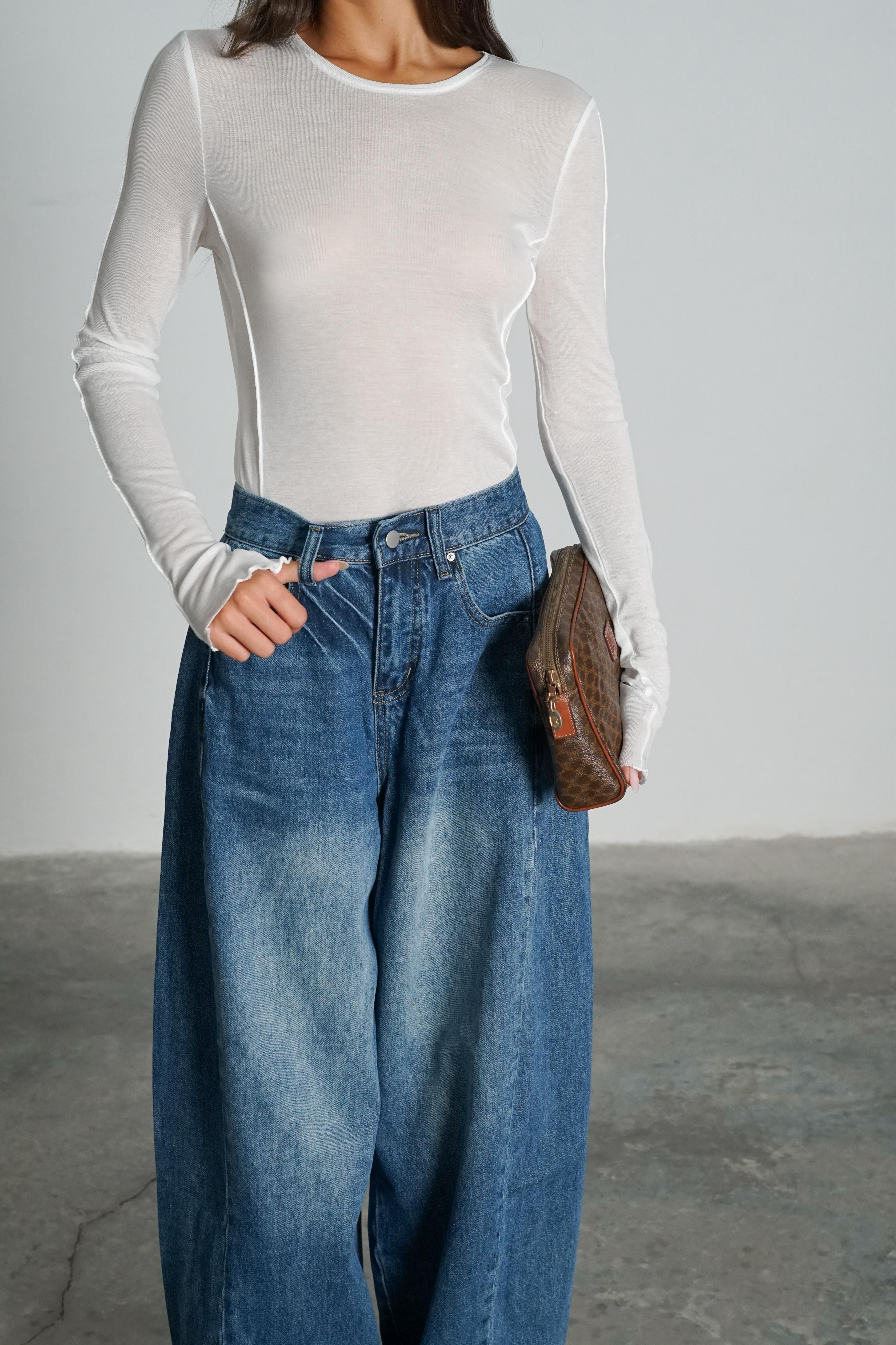 ג'ינס ריקול כחול