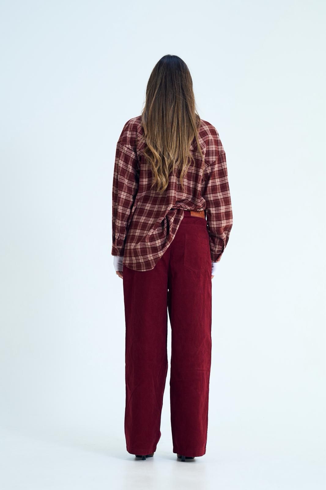 מכנס קורדרוי רז בורדו