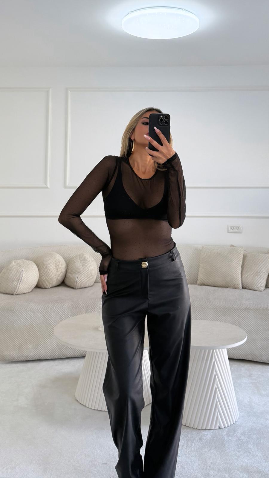 בגד גוף שילוב אבנים