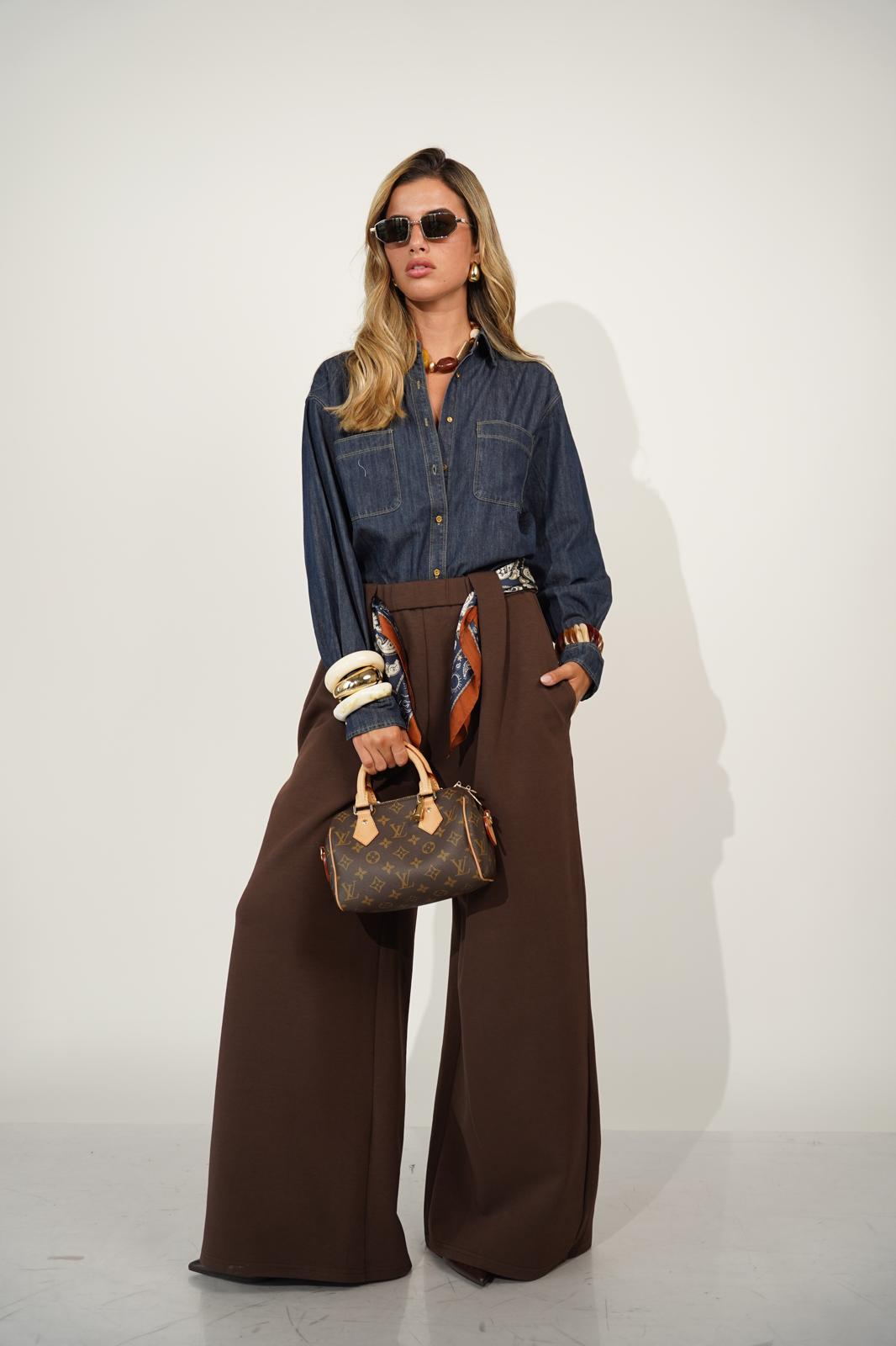 מכנס מיילו חום