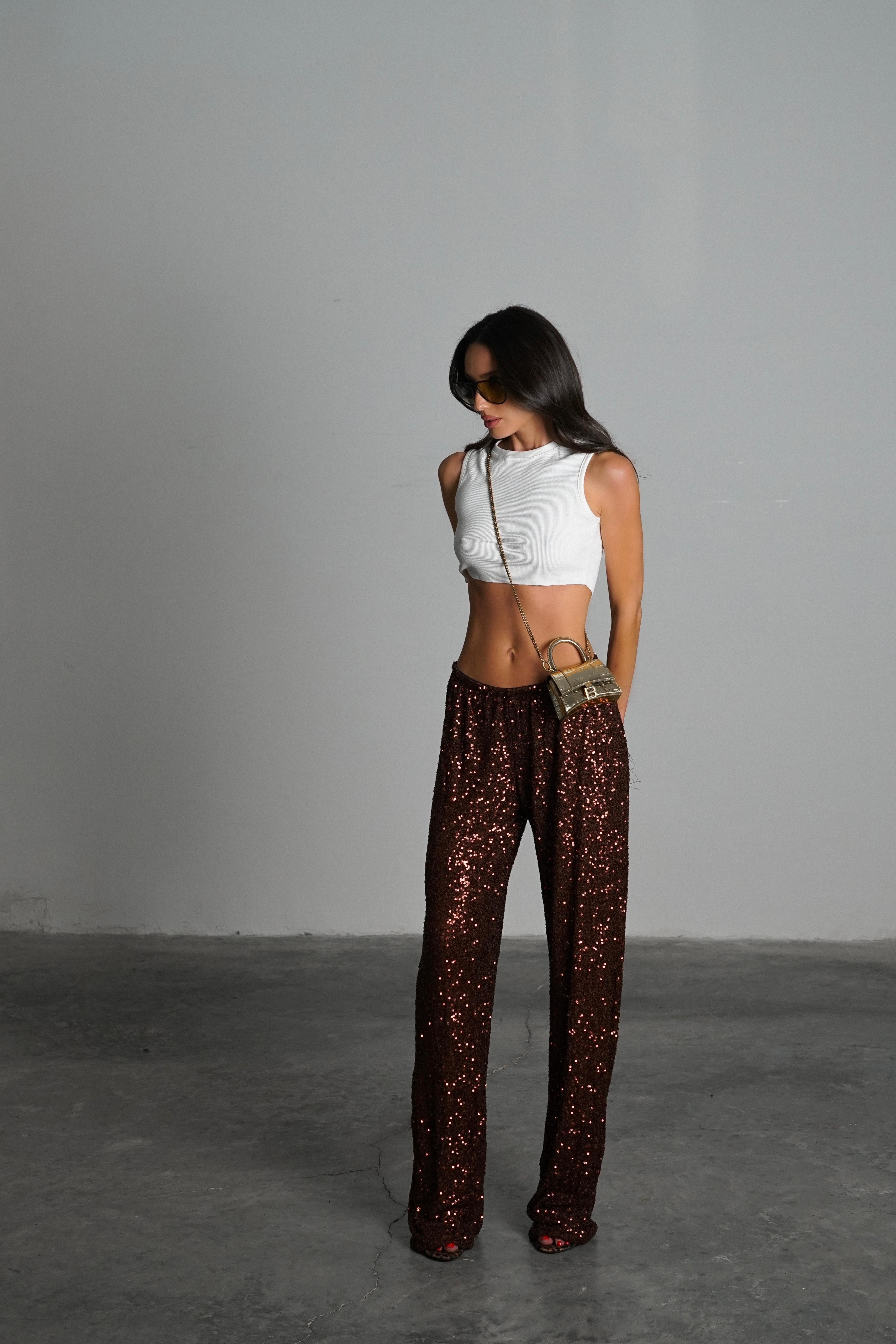 מכנס איירי חום