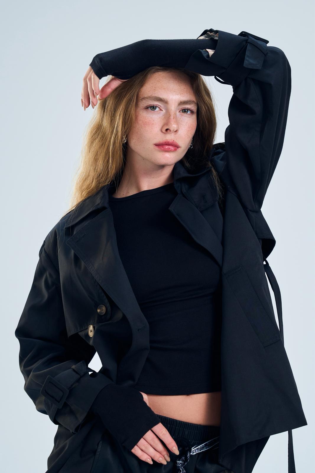 מעיל שליו שחור