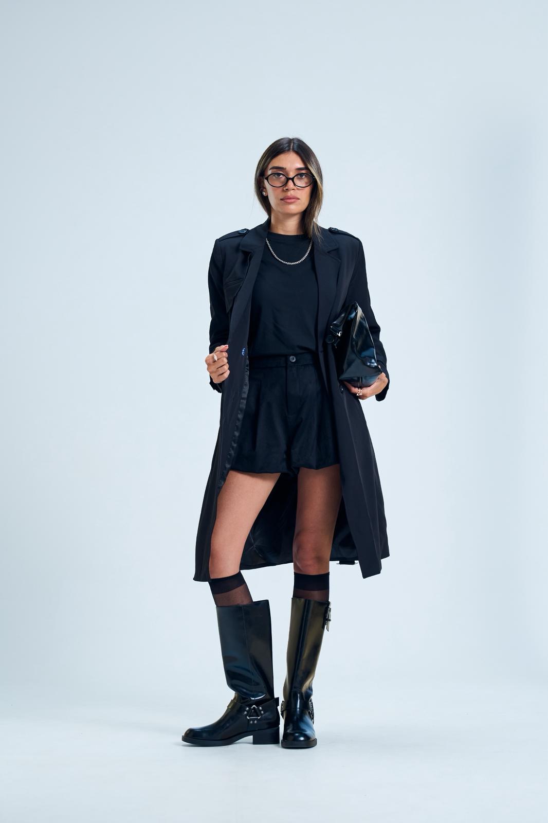 מעיל ניקה שחור