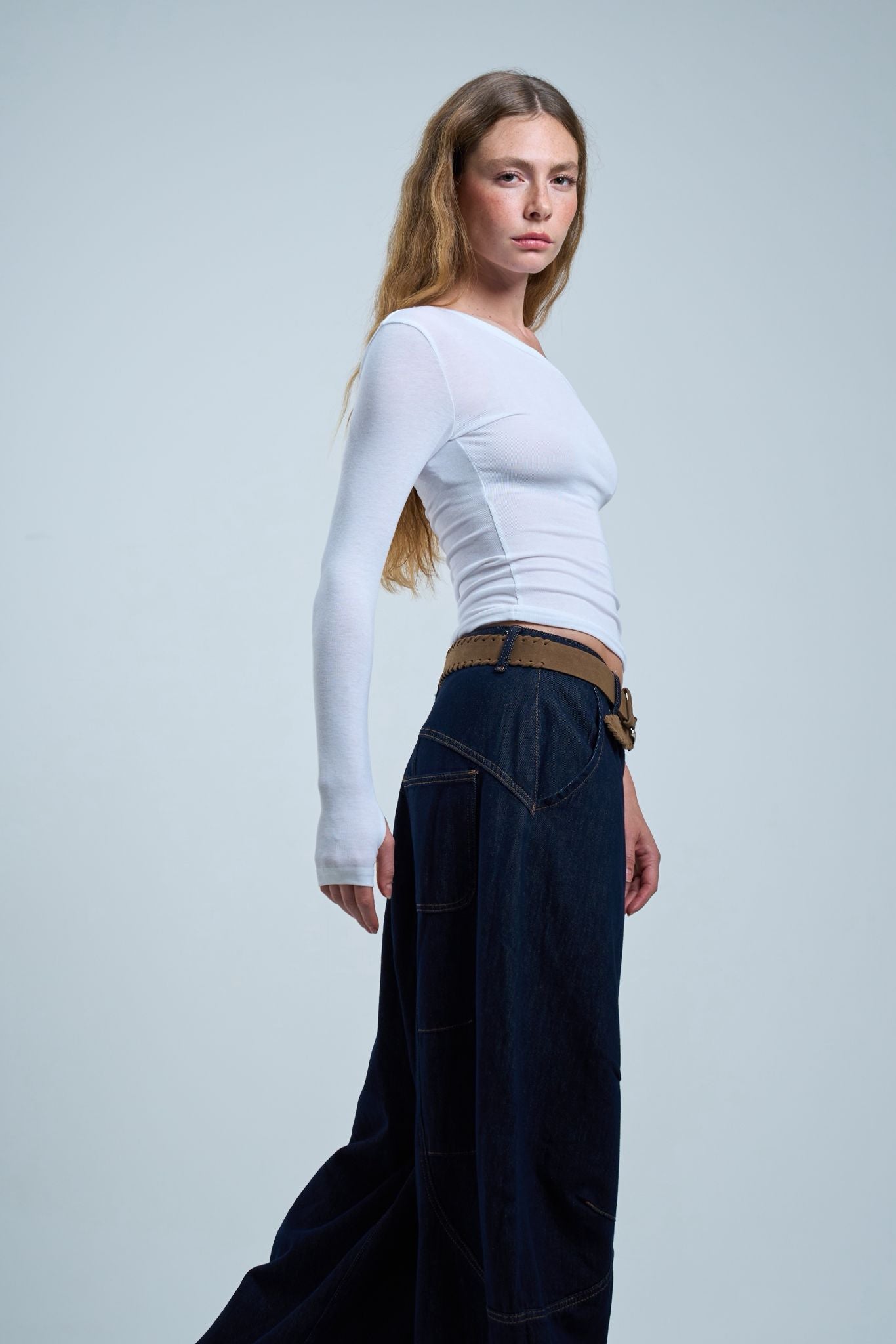 חולצת קלר לבן