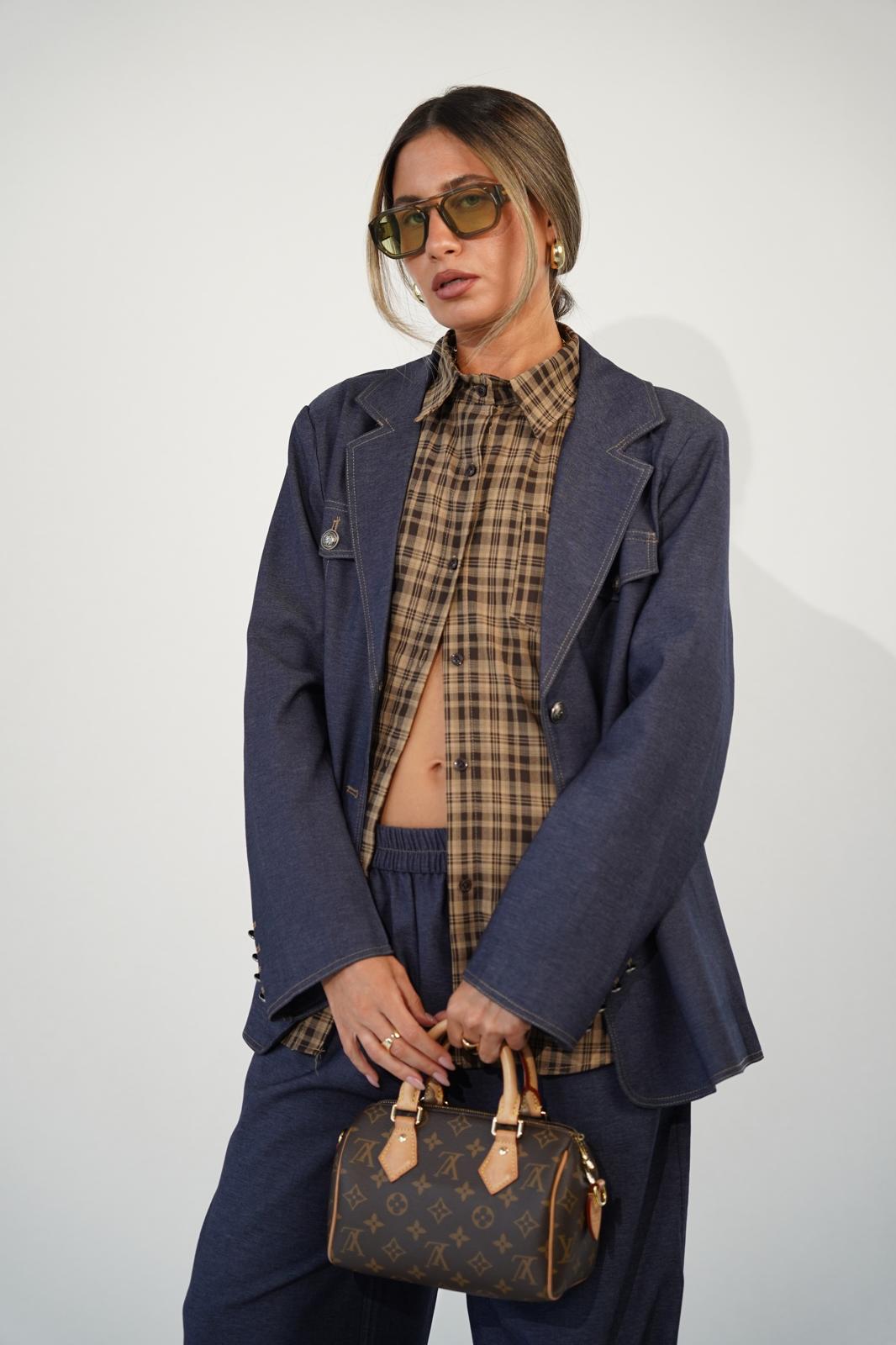 חליפת קלודין כחול ג'ינס