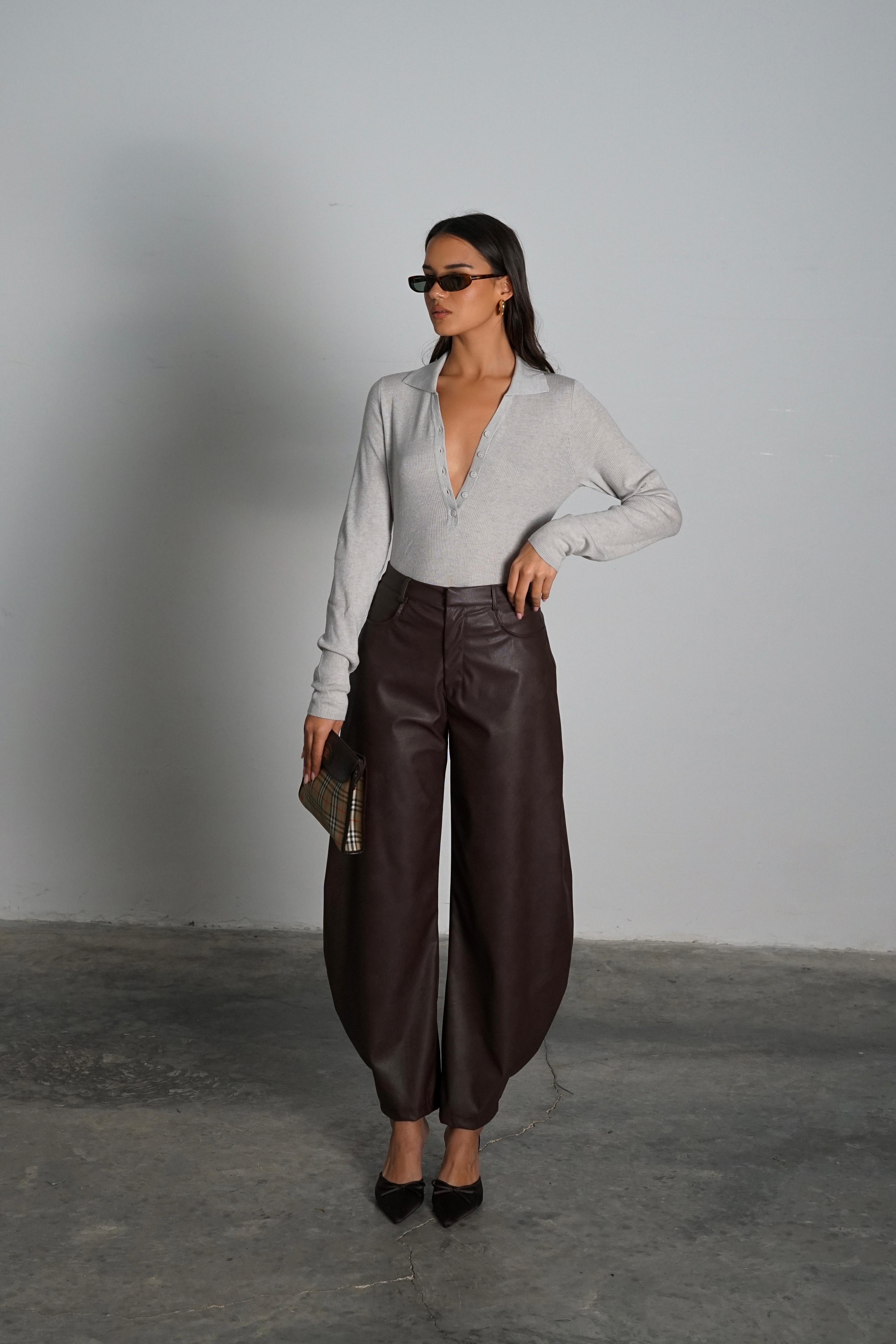 מכנס קיסו חום