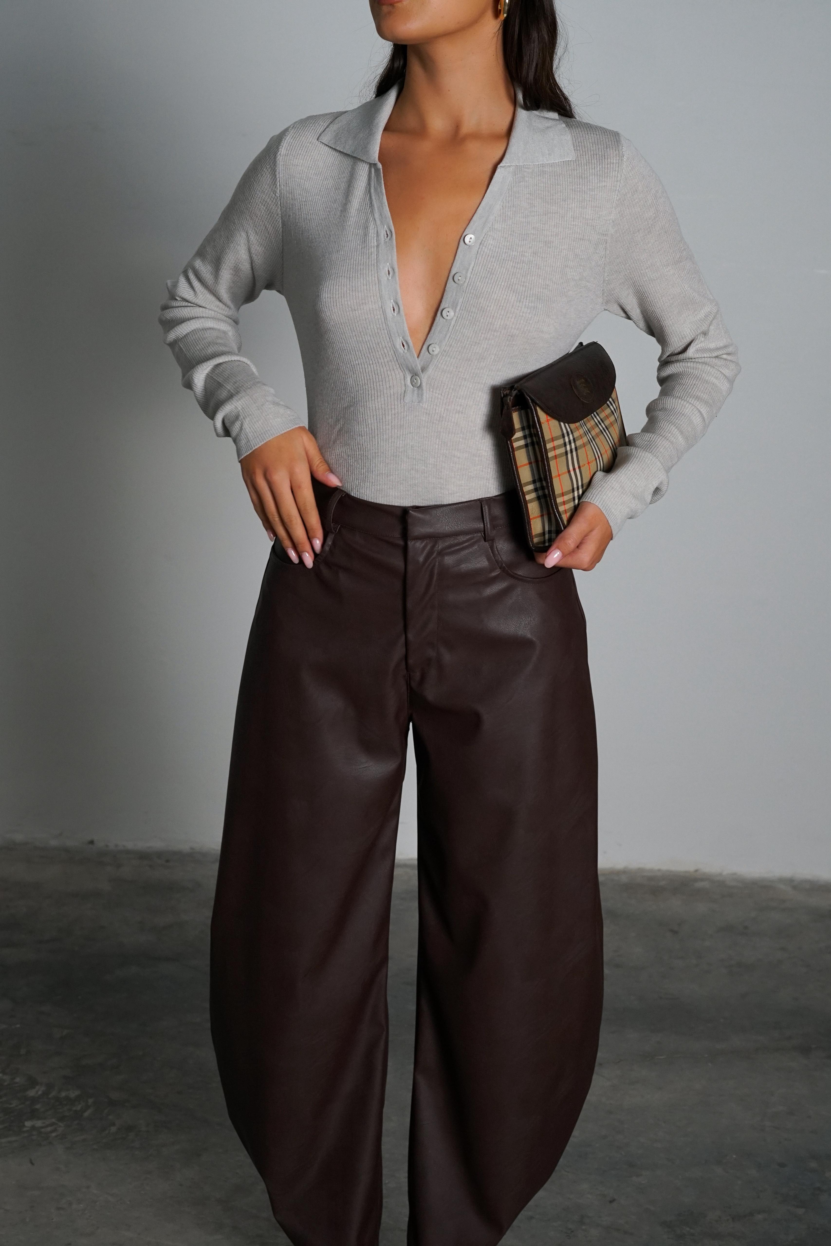 מכנס קיסו חום