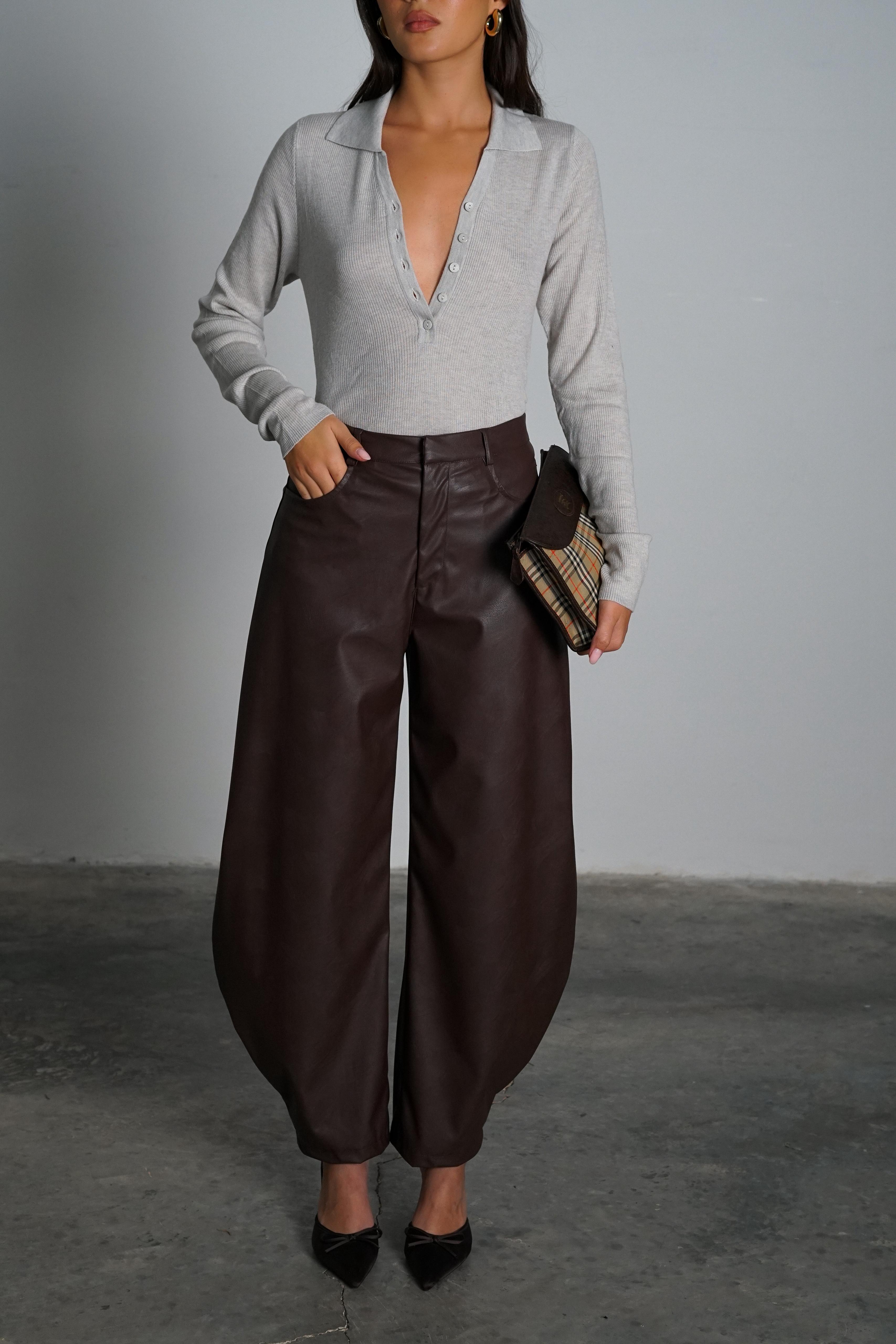 מכנס קיסו חום