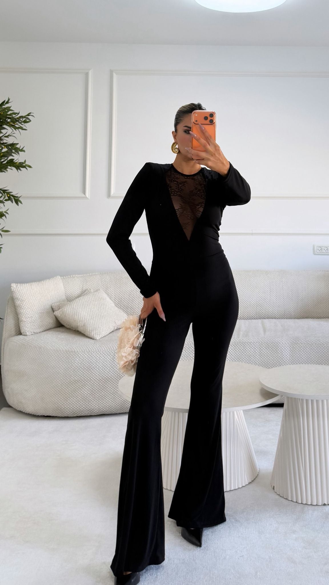 אוברול שילוב תחרה