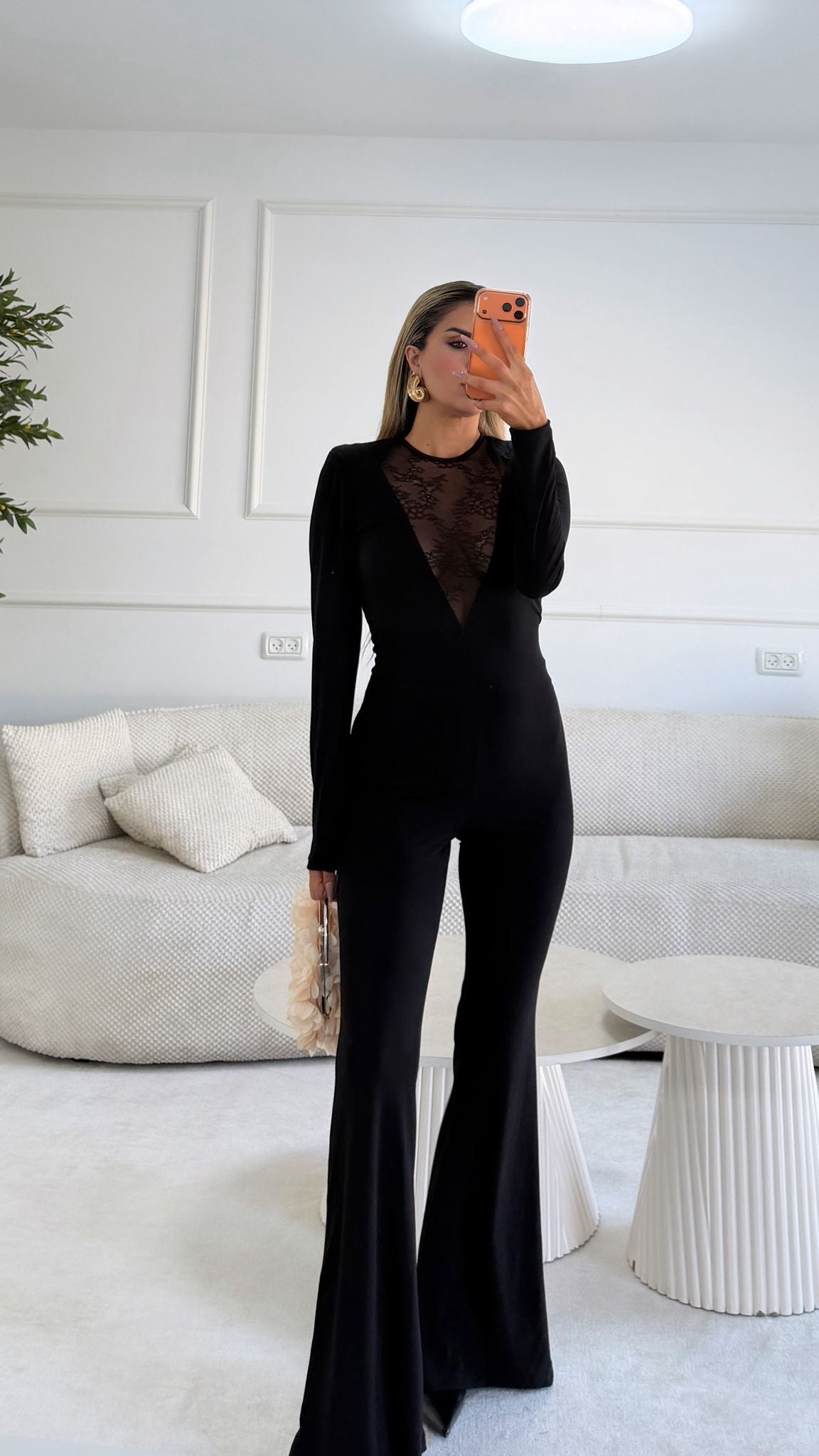 אוברול שילוב תחרה