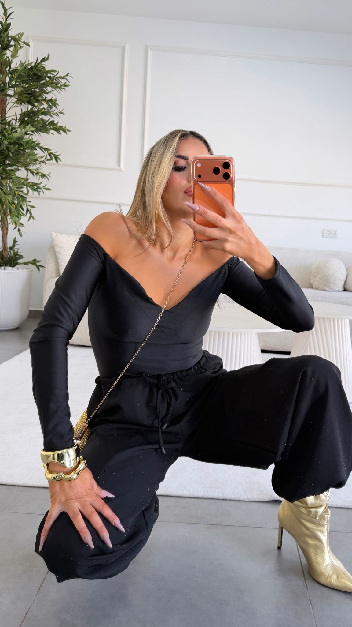 מכנס שילוב אבנים