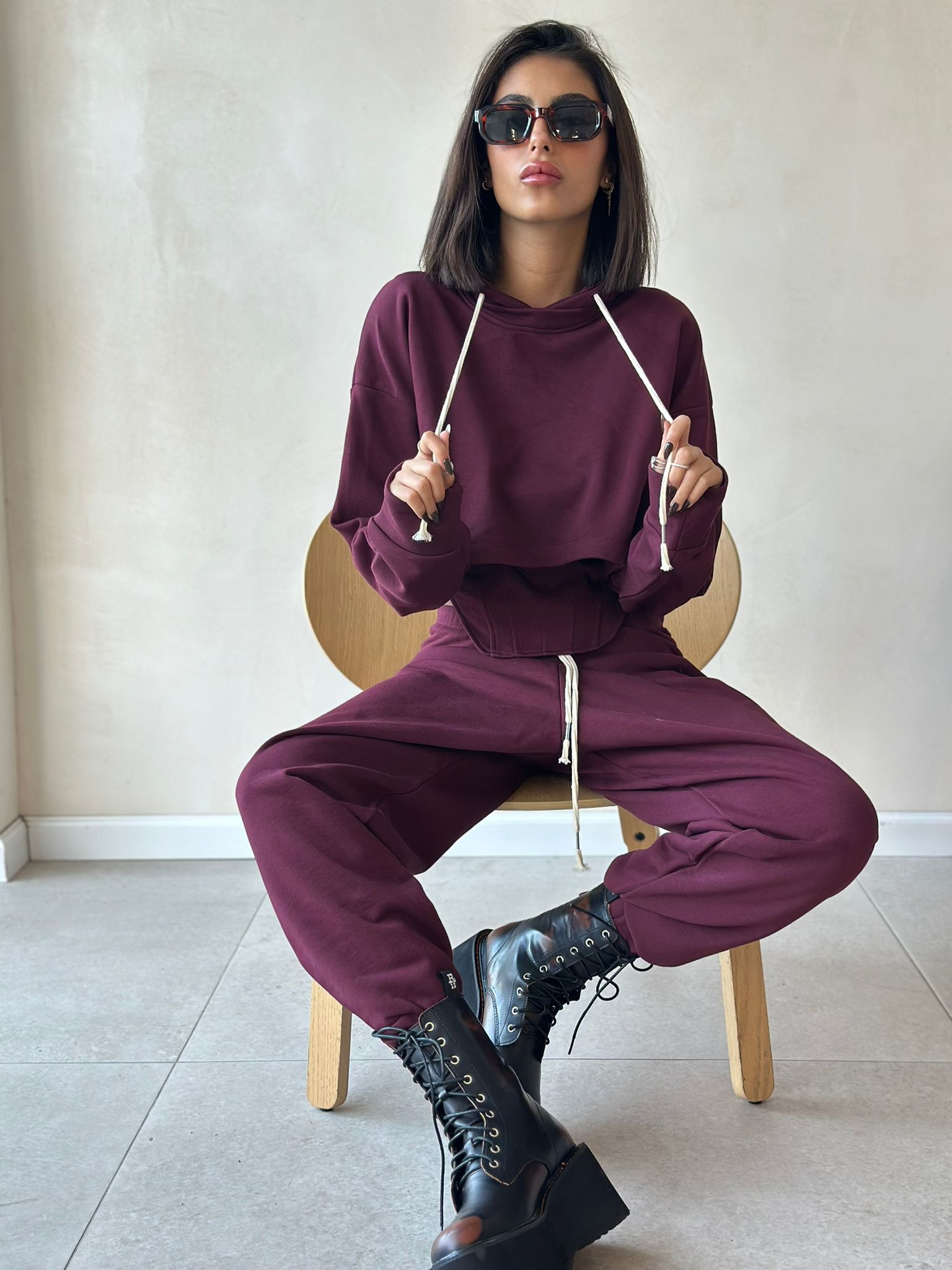 חליפת סמדי בורדו