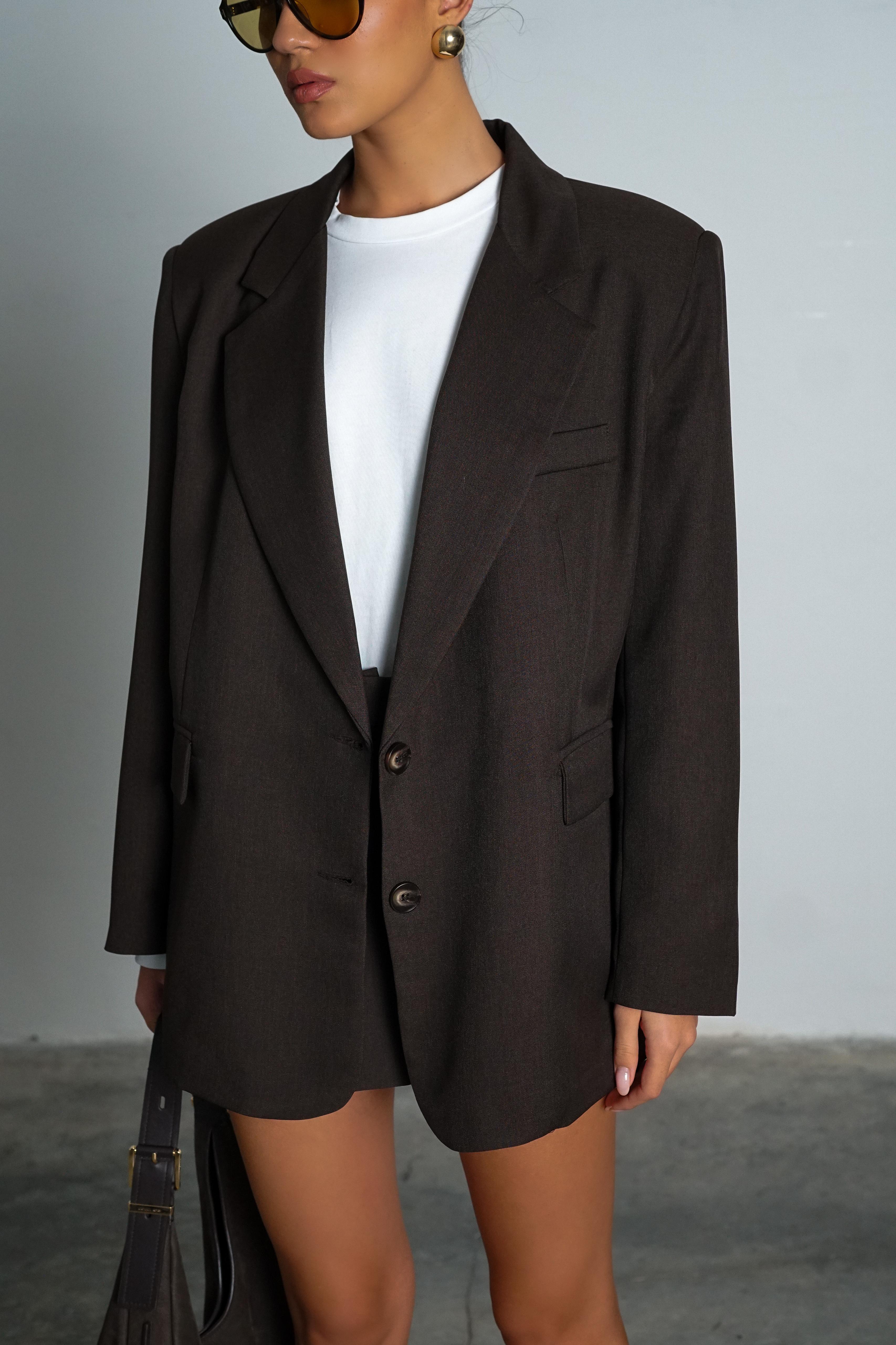 ג'קט מילה חום