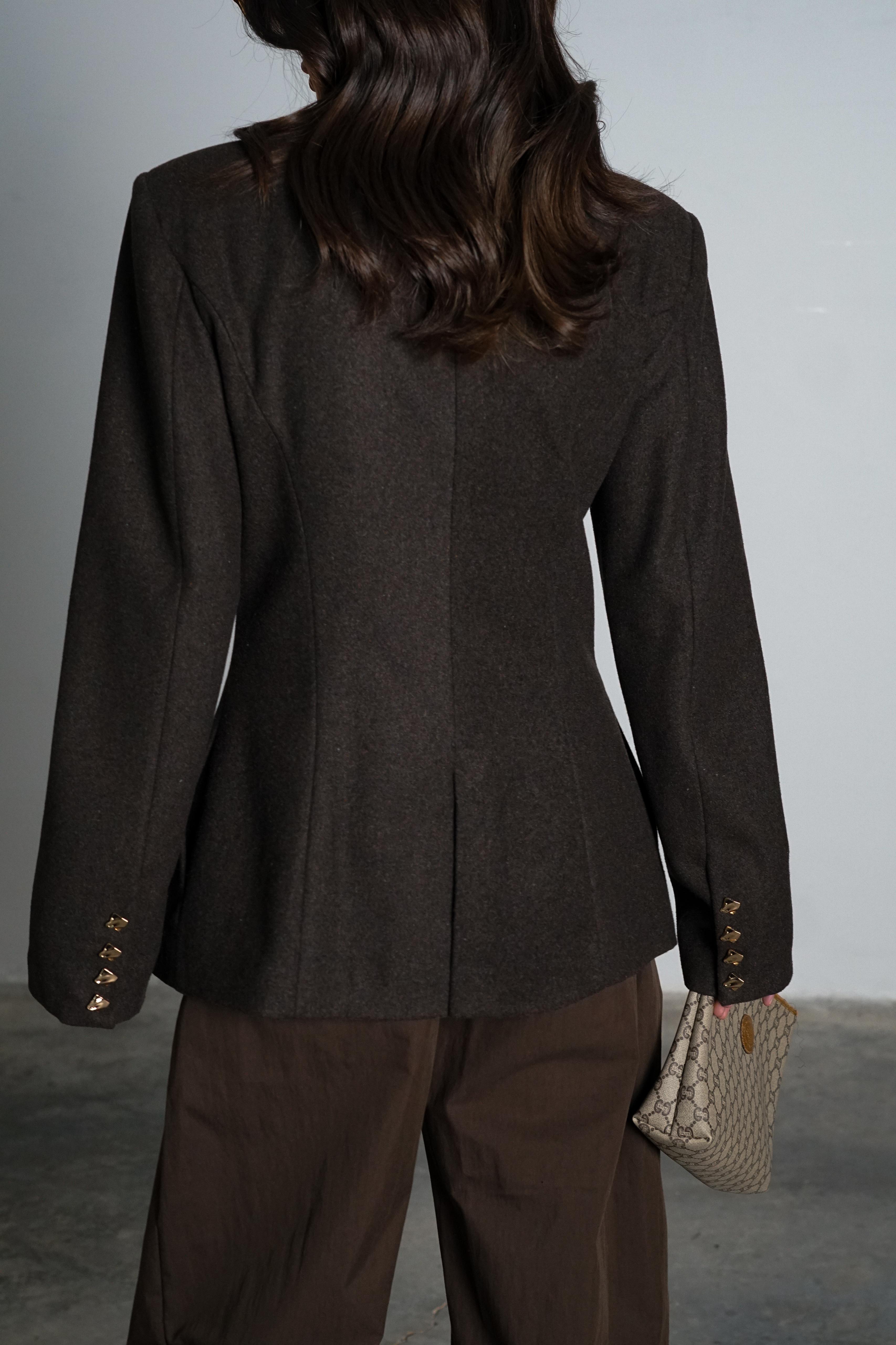 ג'קט סבין חום