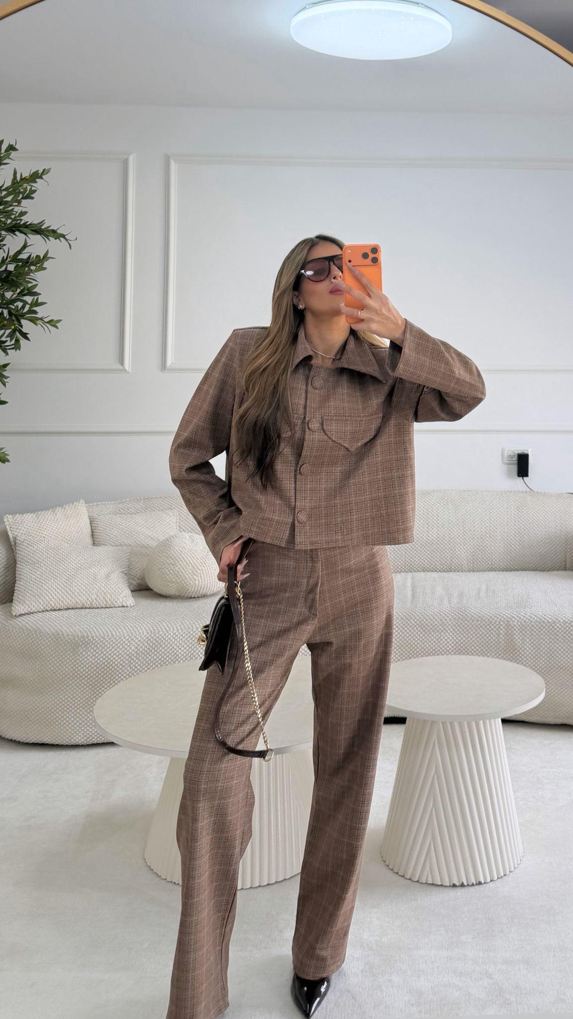 חליפת משין חום