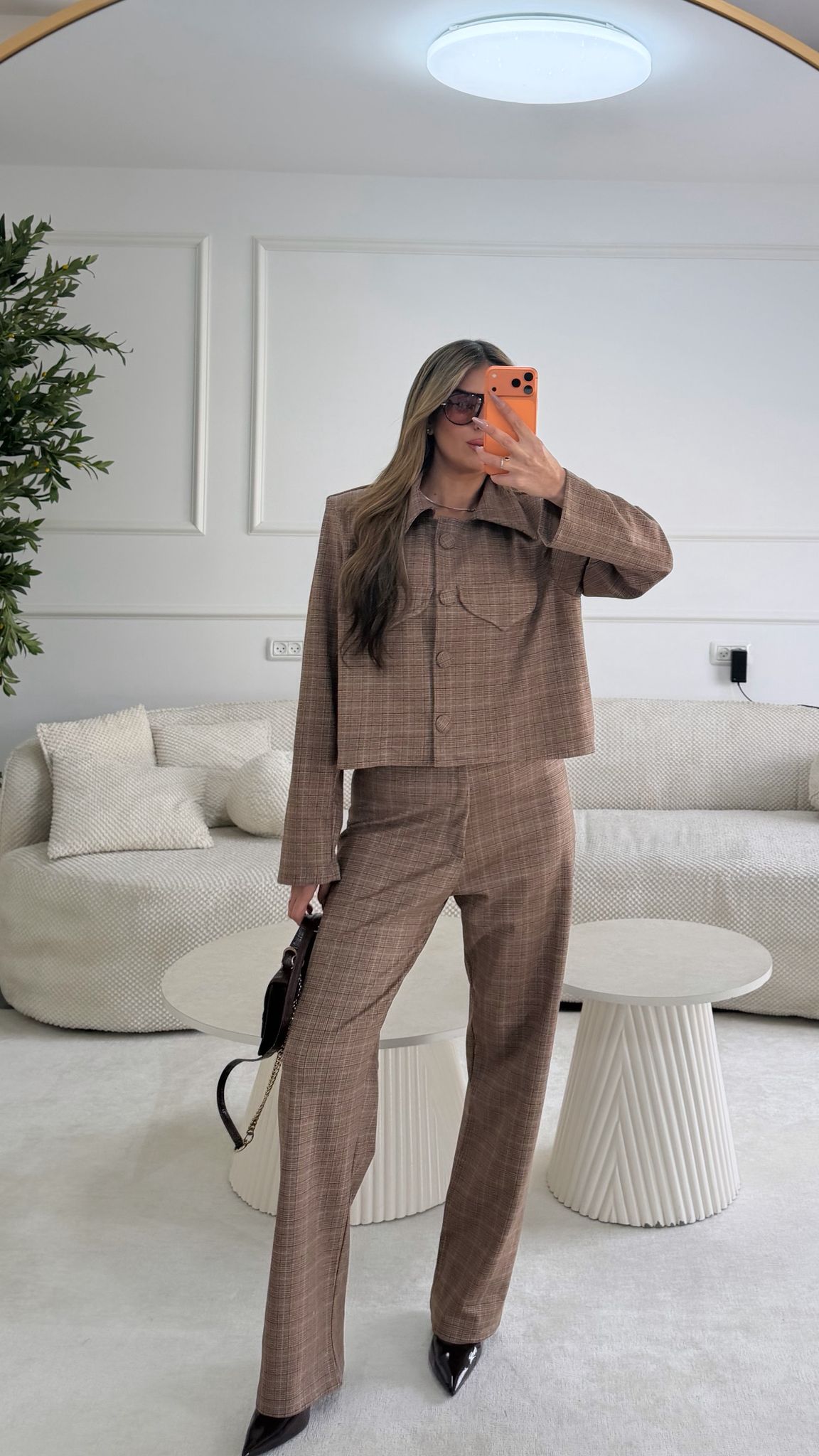 חליפת משין חום