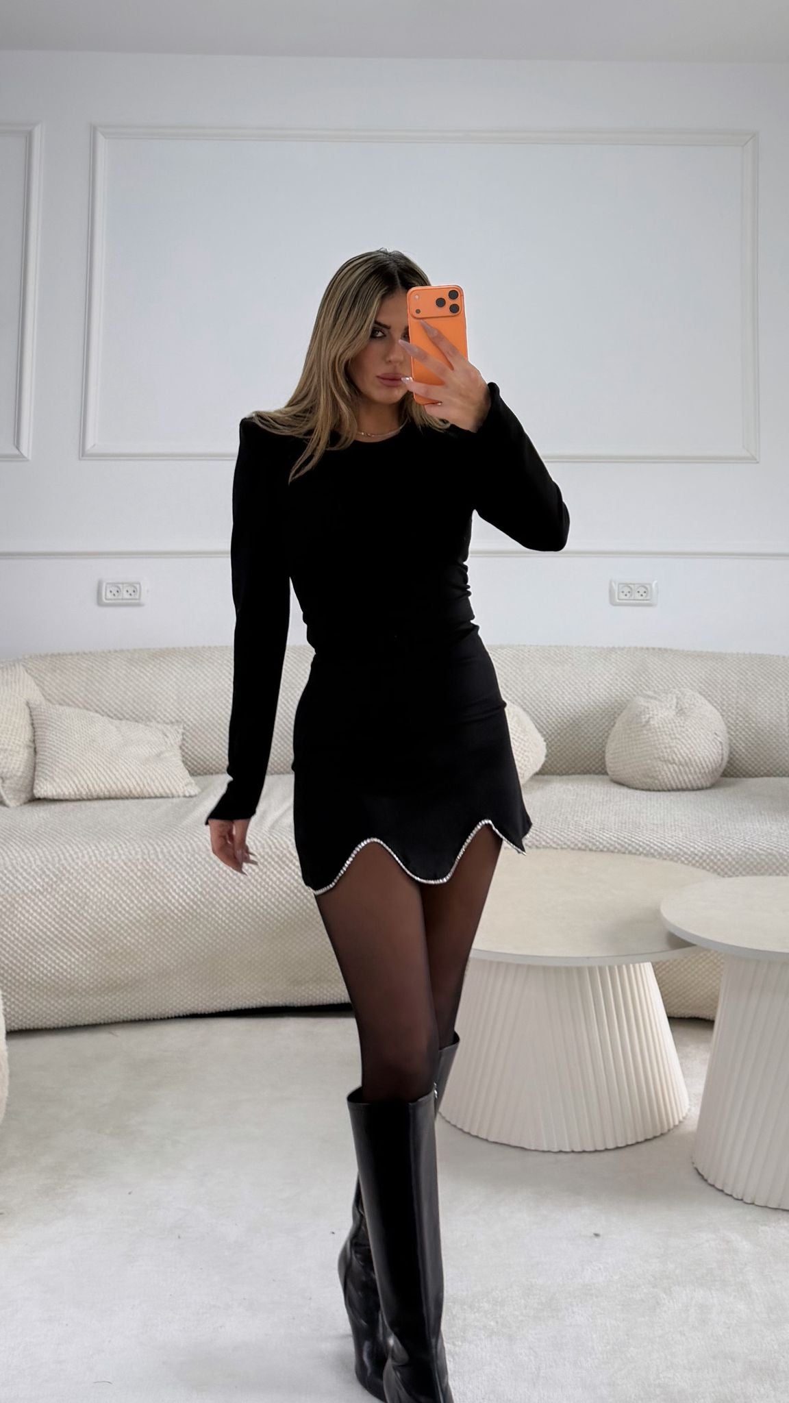 שמלה שילוב אבנים