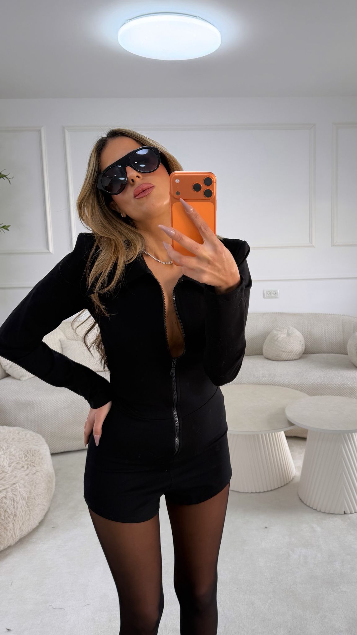 אוברול מוניק שחור