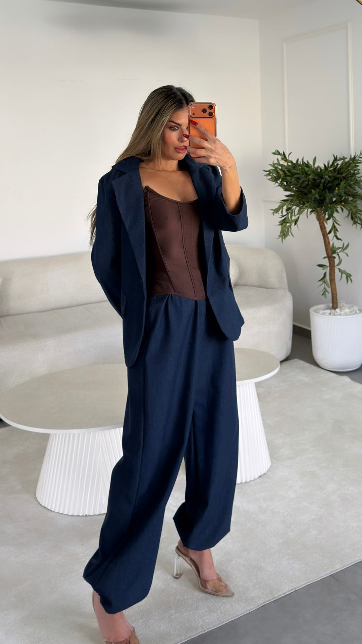 חליפת ג'ינס שילוב קפוצון