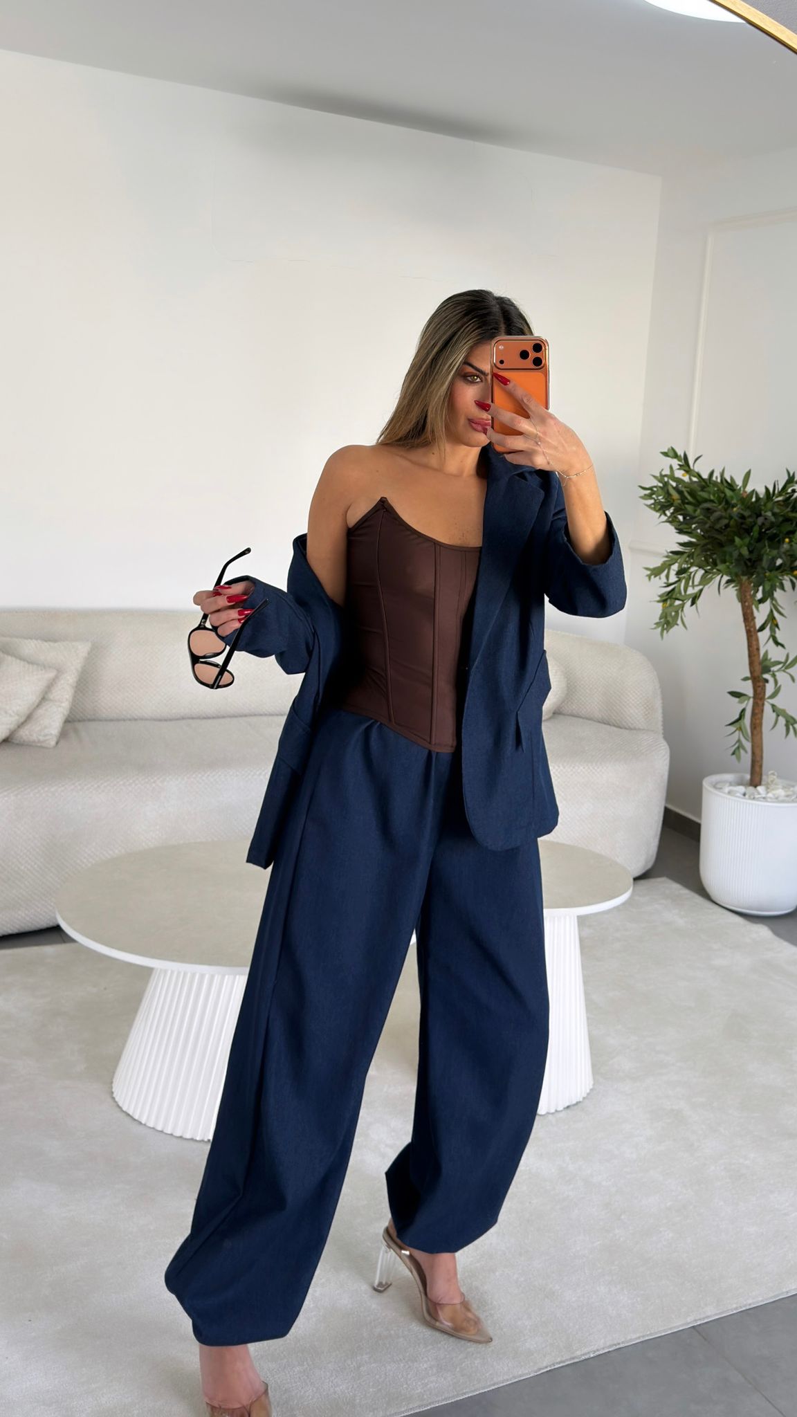 חליפת ג'ינס שילוב קפוצון