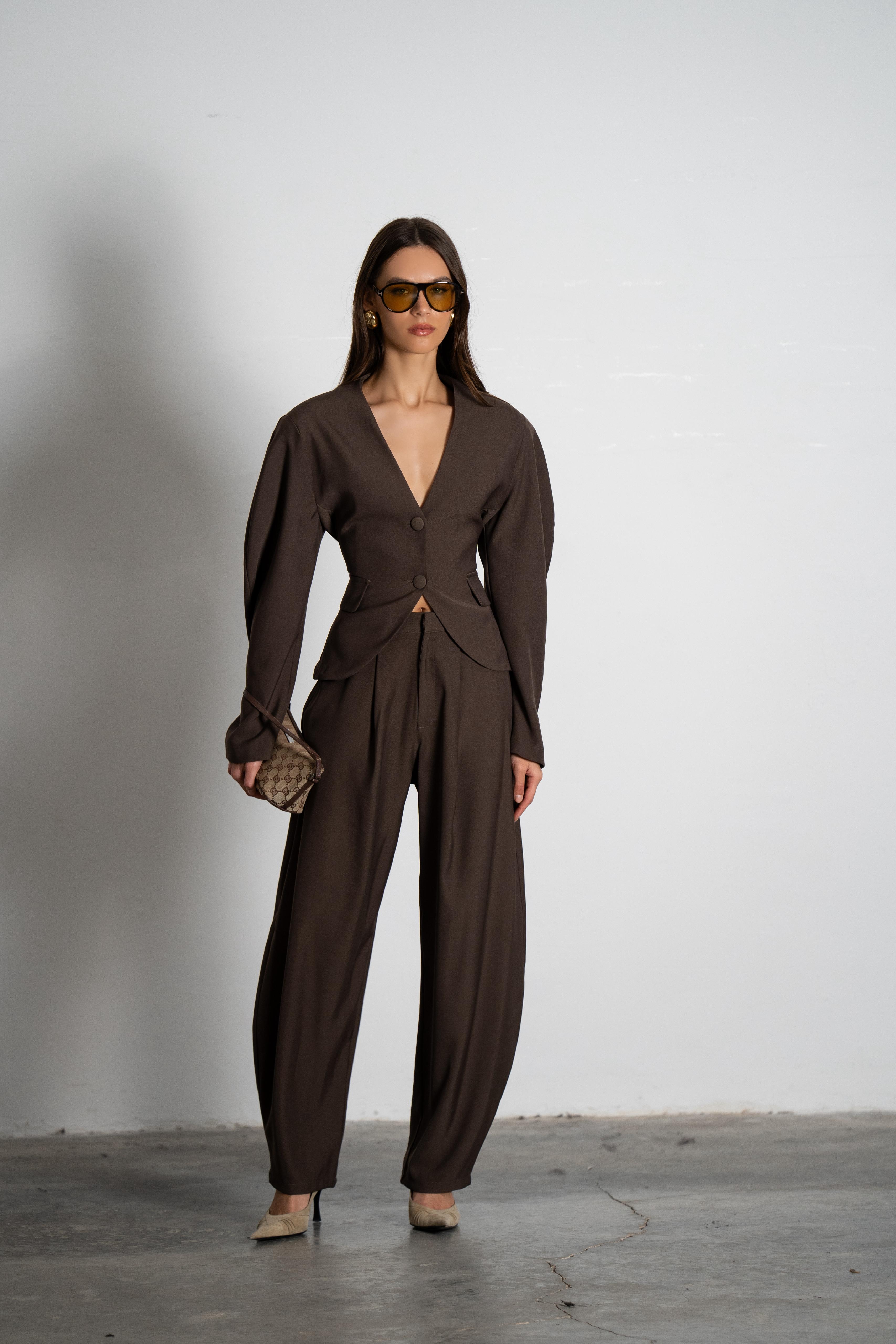 מכנס טיזר חום